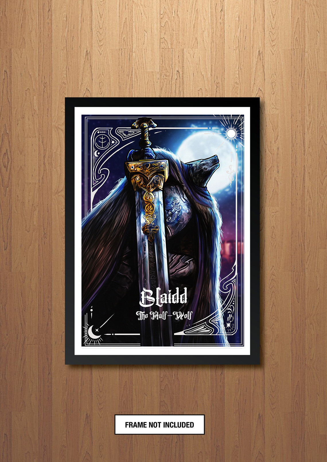 Blaidd Elden Ring FOIL A3 Art Print (11.7 x 16.5 inches)