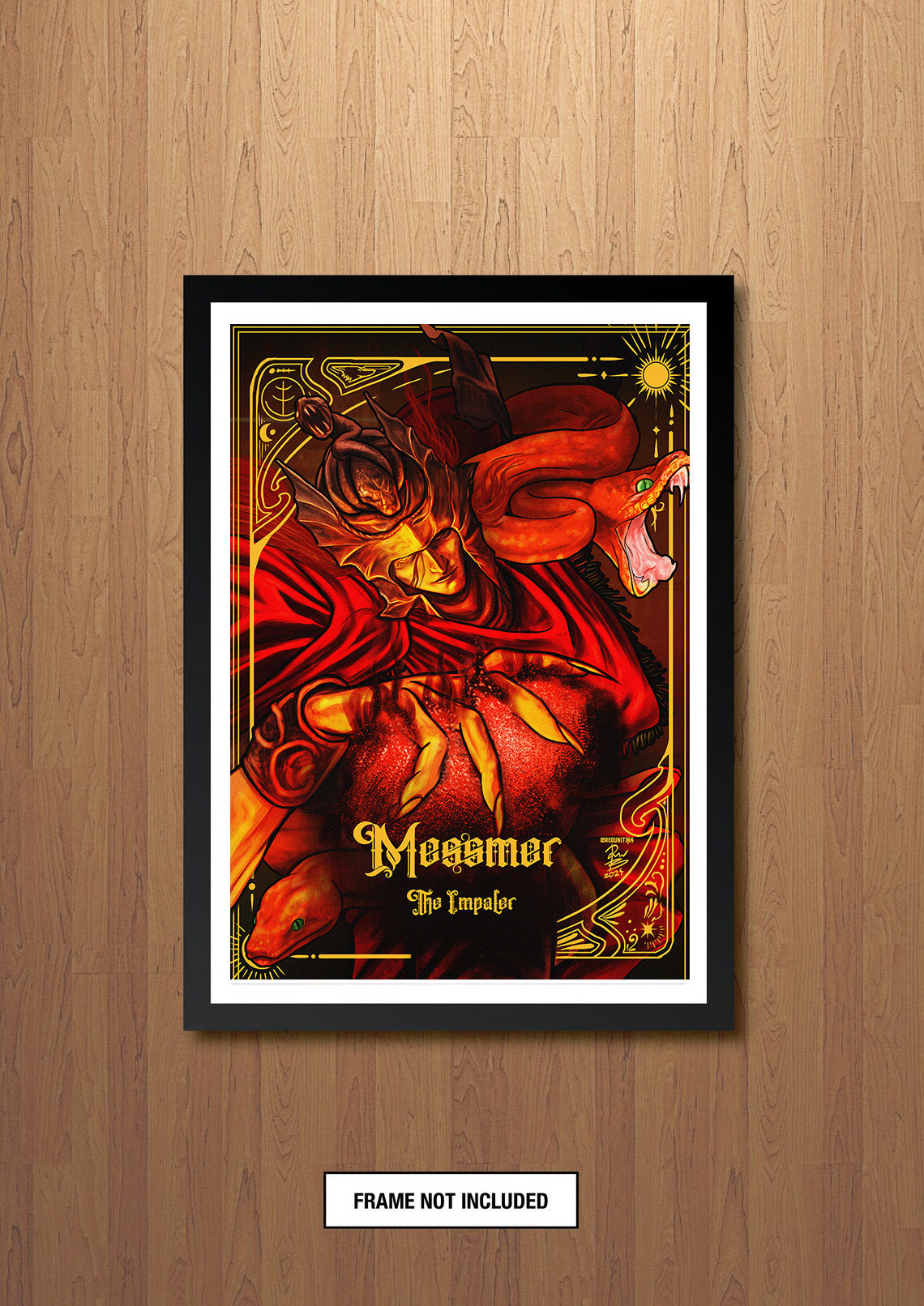 Messmer Elden Ring FOIL A3 Art Print (11.7 x 16.5 inches)