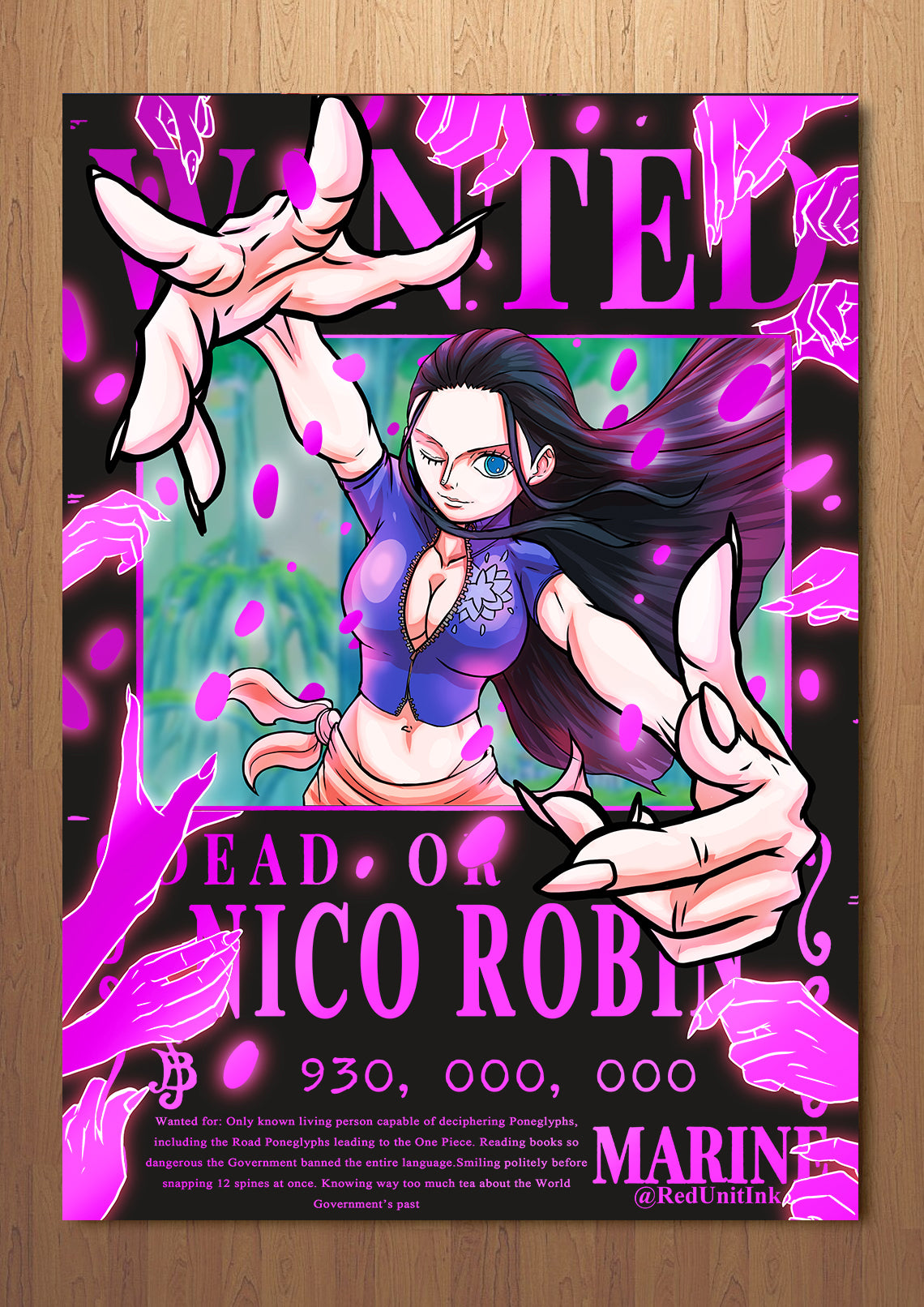 Robin Wanted Poster FOIL A3 Art Print (11.7 x 16.5 inches)