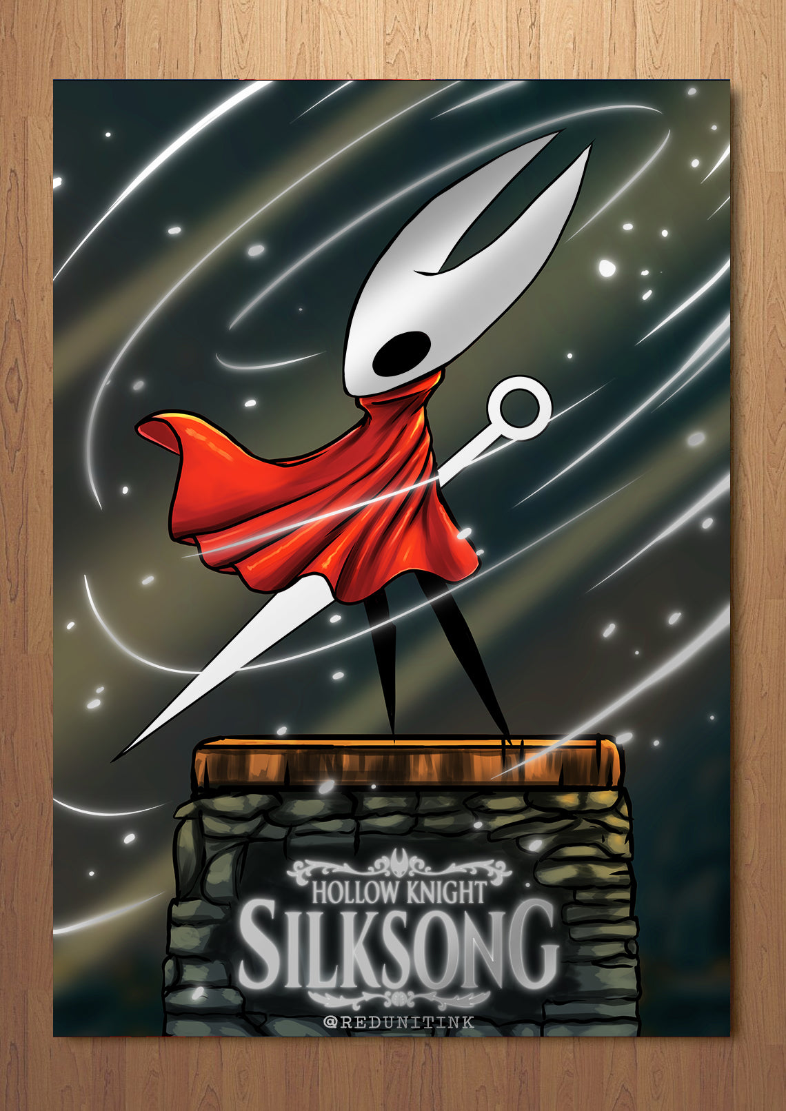 Silksong FOIL A3 Art Print (11.7 x 16.5 inches)
