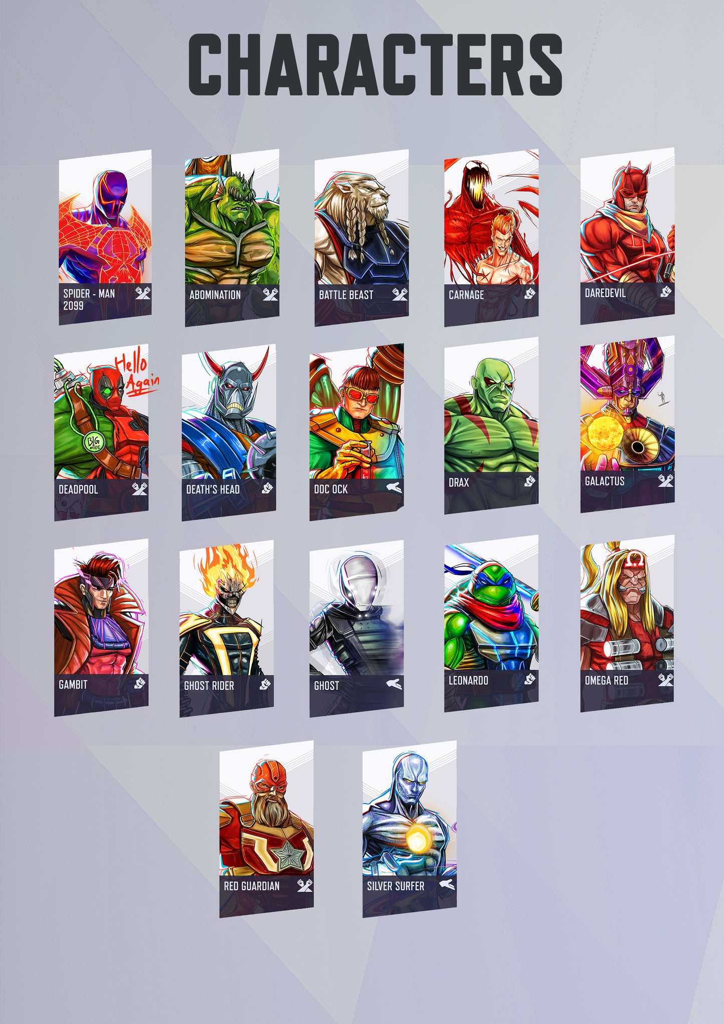 Marvel Rivals Art Book (Unofficial Characters)
