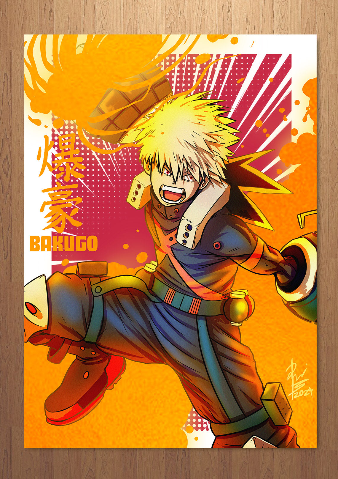 Great Explosion Murder God Dynamight FOIL A3 Art Print (11.7 x 16.5 inches)