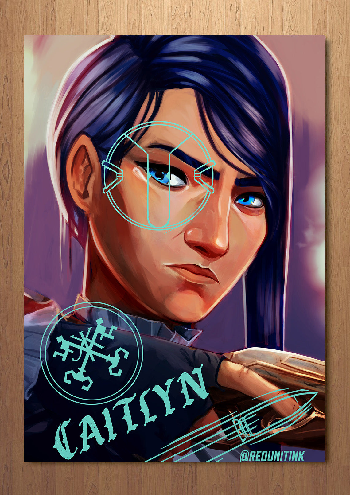 Caitlyn FOIL A3 Art Print (11.7 x 16.5 inches)