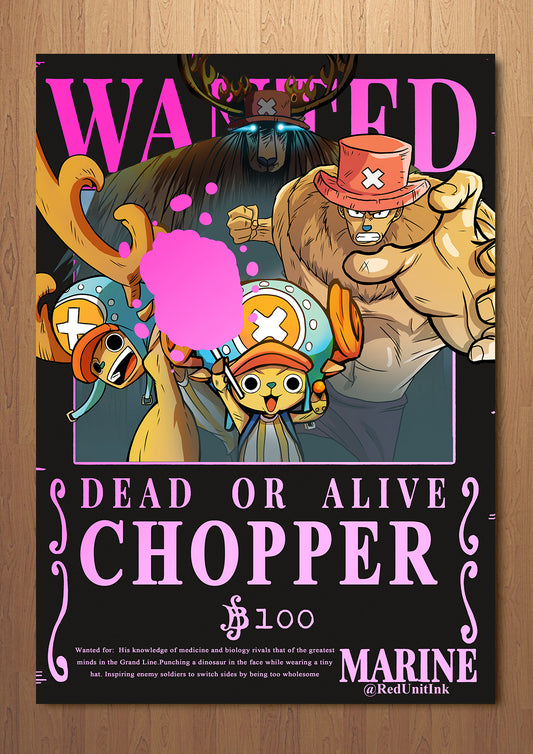 The Reindeer Doctor Wanted Poster FOIL A3 Art Print (11.7 x 16.5 inches)