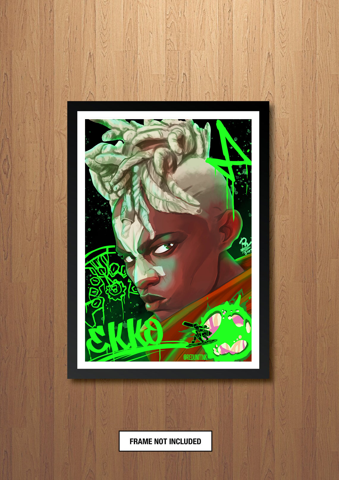 Ekko FOIL A3 Art Print (11.7 x 16.5 inches)