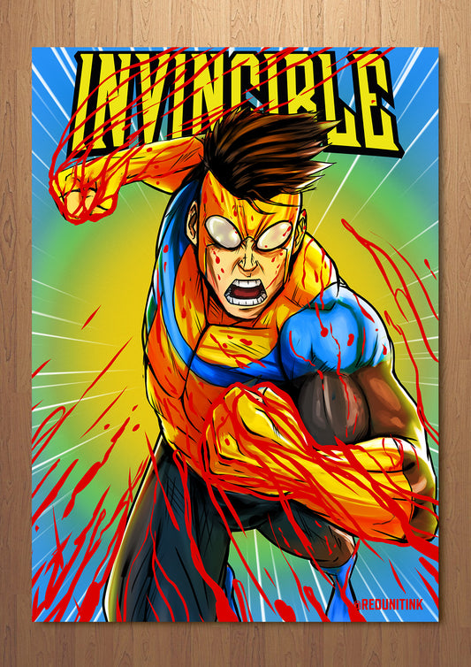 INVINCIBLE FOIL A3 Art Print (11.7 x 16.5 inches)