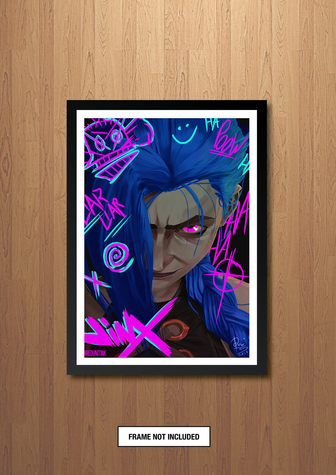 Jinx A3 Foil Art Print (11.7 x 16.5 inches)