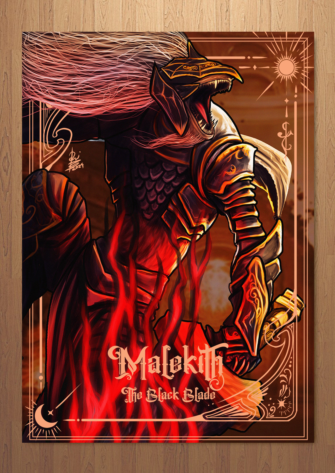 Malekith Elden Ring FOIL A3 Art Print (11.7 x 16.5 inches)
