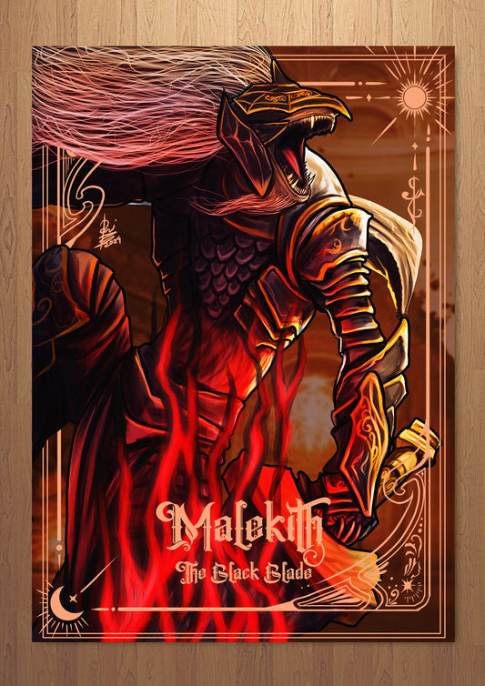 Malekith Elden Ring FOIL A3 Art Print (11.7 x 16.5 inches)
