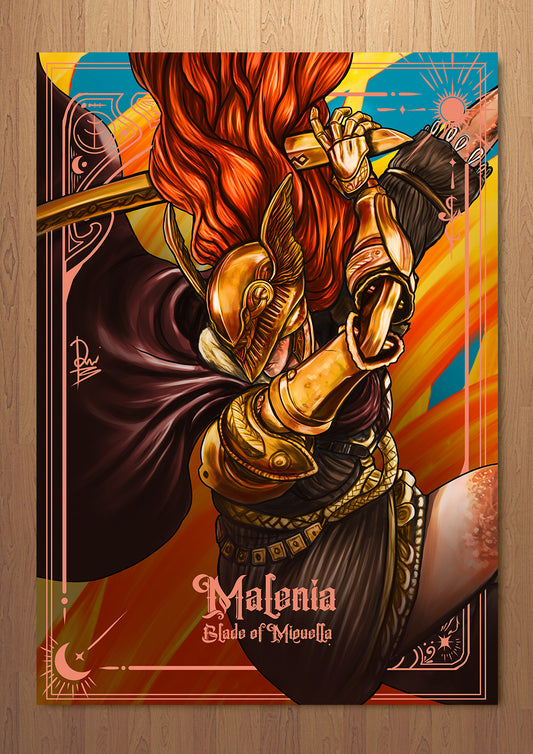 Malenia Elden Ring FOIL A3 Art Print (11.7 x 16.5 inches)