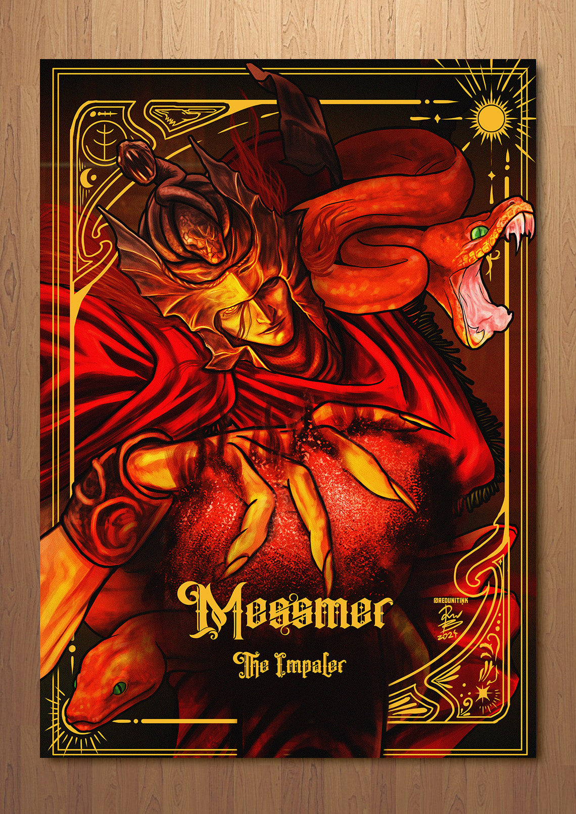 Messmer Elden Ring FOIL A3 Art Print (11.7 x 16.5 inches)