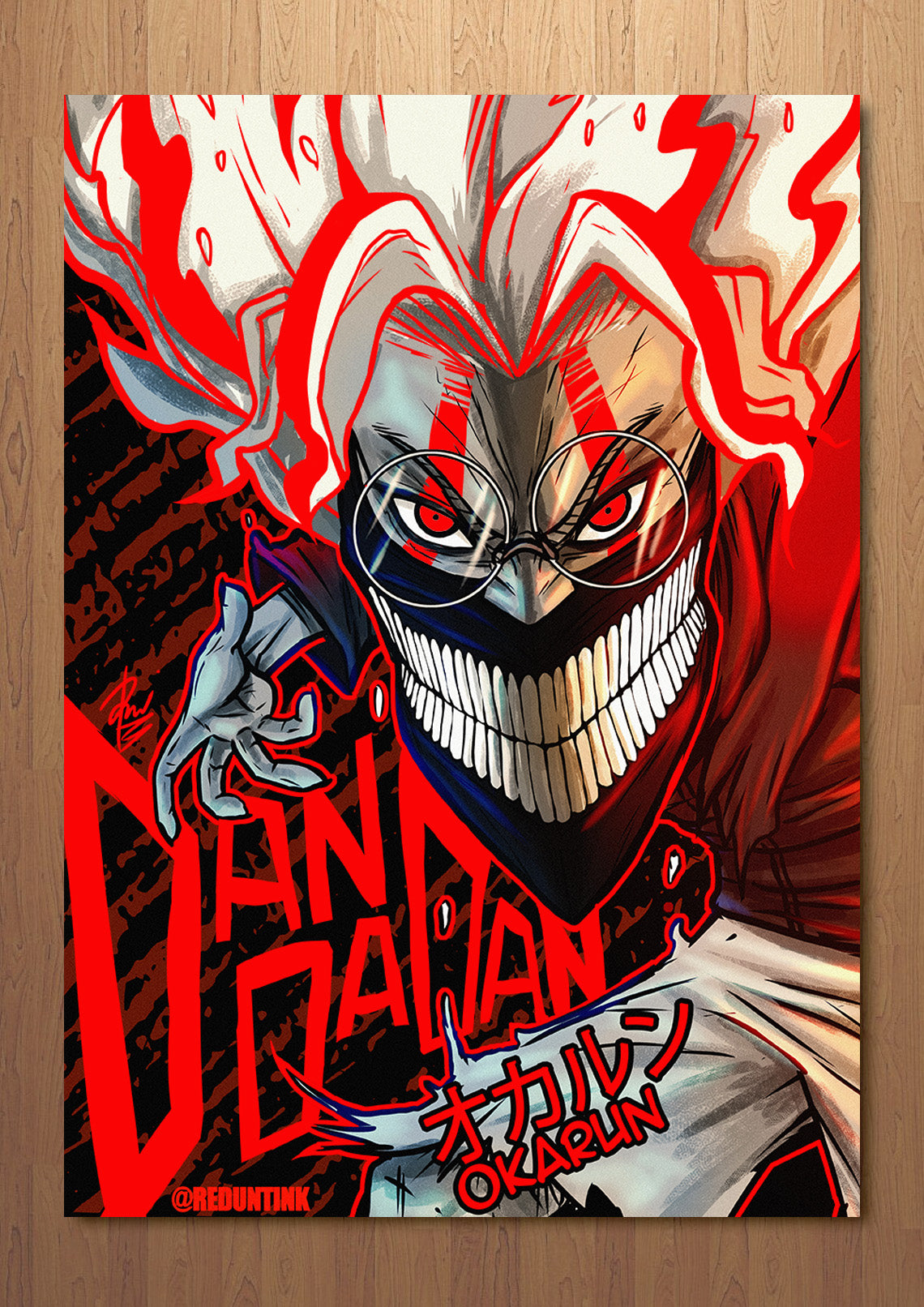 Okarun FOIL A3 Art Print (11.7 x 16.5 inches)