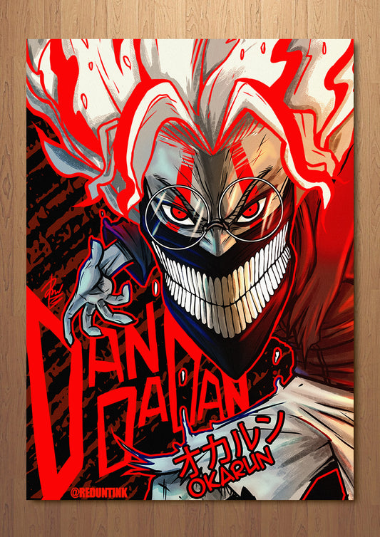 Okarun FOIL A3 Art Print (11.7 x 16.5 inches)