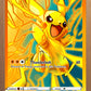 Pikachu Yellow FOIL A3 Art Print (11.7 x 16.5 inches)