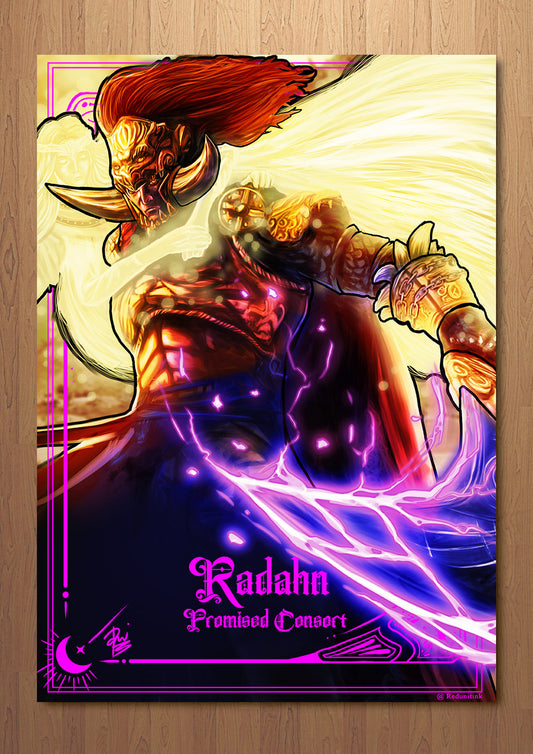 Promised Consort Radahn Elden Ring FOIL A3 Art Print (11.7 x 16.5 inches)