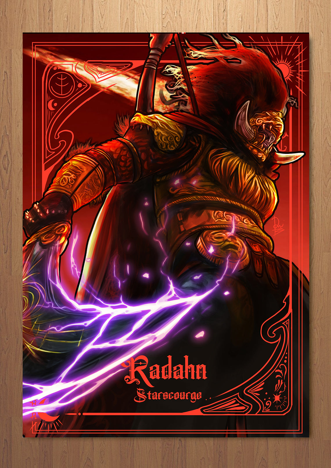 Radahn Elden Ring FOIL A3 Art Print (11.7 x 16.5 inches)