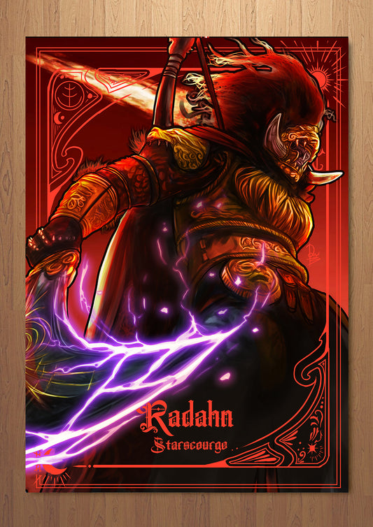 Radahn Elden Ring FOIL A3 Art Print (11.7 x 16.5 inches)