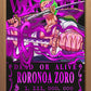 Wano Zoro Wanted Poster FOIL A3 Art Print (11.7 x 16.5 inches)